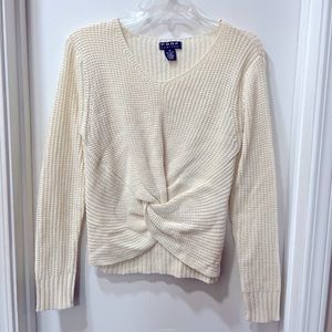 POOF Twisted Front Sweater